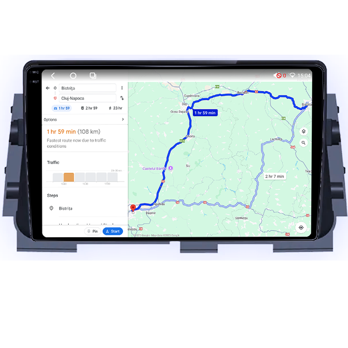 Navigatie dedicata Nissan Kicks Micra P15 2016-2020, 4GB RAM 64GB ROM, Octacore, Android 14, Display QLED 1K 9", Carplay&Android Auto, SIM 4G, Ventilator Activ [4]