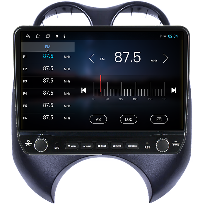 Navigatie dedicata Nissan March 2010-2013 Tesla cu butoane rotative model 2024, 4GB RAM 64GB ROM, Procesor Quadcore, Android 14, Display QLED 10", DSP, Carplay&Android Auto [3]
