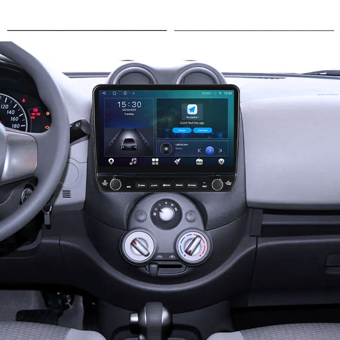 Navigatie dedicata Nissan March 2010-2013 Tesla cu butoane rotative model 2024, 4GB RAM 64GB ROM, Procesor Quadcore, Android 14, Display QLED 10", DSP, Carplay&Android Auto [4]