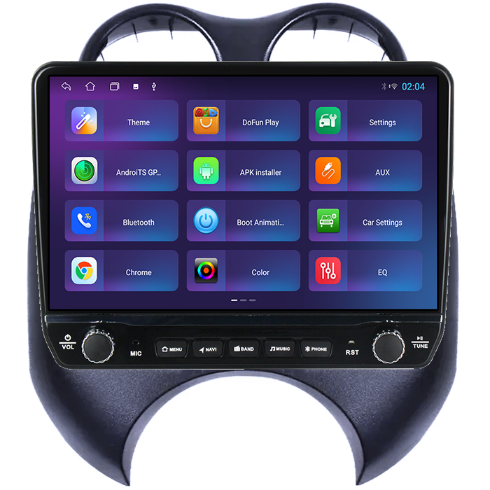 Navigatie dedicata Nissan March 2010-2013 Tesla cu butoane rotative model 2024, 4GB RAM 64GB ROM, Procesor Quadcore, Android 14, Display QLED 10", DSP, Carplay&Android Auto [5]