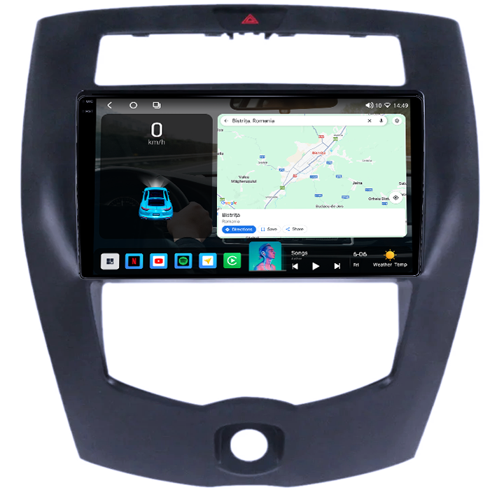 Navigatie dedicata Nissan Livina 2013-2016, 4GB RAM 64GB ROM, Octacore, Android 14, Display QLED 1K 9", Carplay&Android Auto, SIM 4G, Ventilator Activ [2]