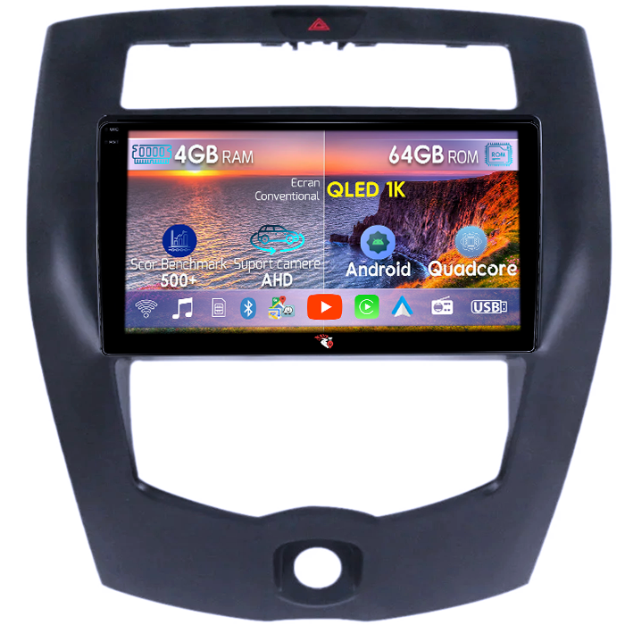 Navigatie dedicata Nissan Livina 2013-2016, 4GB RAM 64GB ROM, Octacore, Android 14, Display QLED 1K 9", Carplay&Android Auto, SIM 4G, Ventilator Activ [1]