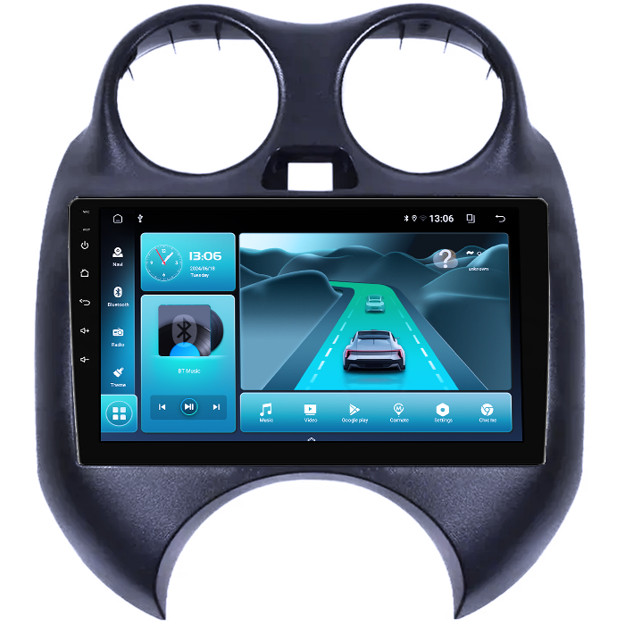 Navigatie dedicata Nissan March 2010-2013 & Micra 2010-2015, 4GB RAM 32GB ROM, Octacore, Android 14, Display QLED 9", DSP, Carplay&Android Auto, SIM 4G, Bluetooth, Ventilator Activ [1]