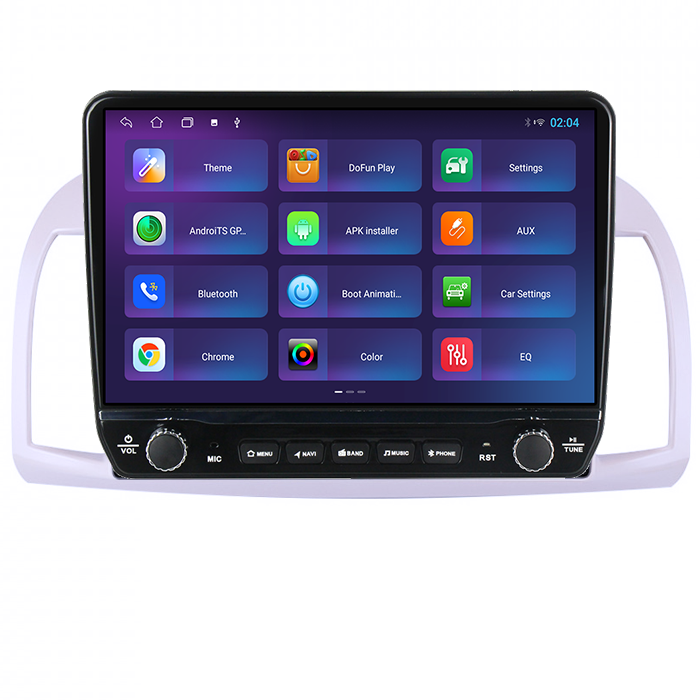 Navigatie dedicata Nissan MICRA Tesla cu butoane rotative model 2024, 4GB RAM 64GB ROM, Procesor Quadcore, Android 14, Display QLED 10", DSP, Carplay&Android Auto [5]