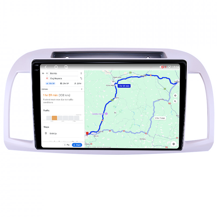 Navigatie dedicata Nissan Micra 2002-2020, 4GB RAM 32GB ROM, Octacore, Android 14, Display QLED 1K 9", DSP, Carplay&Android Auto, SIM 4G, Bluetooth, Ventilator Activ [5]