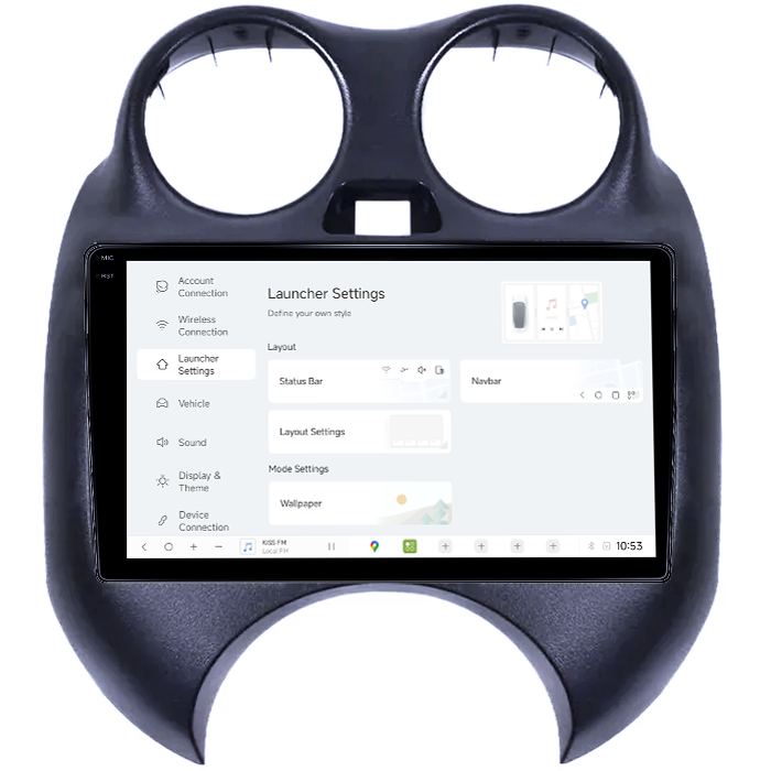 Navigatie dedicata Nissan March 2010-2013 & Micra 2010-2015, DUDU3, 4GB RAM 64GB ROM, Octacore, Platforma 8581, Android, Display QLED 9", DSP, Carplay&AndroidAuto [5]