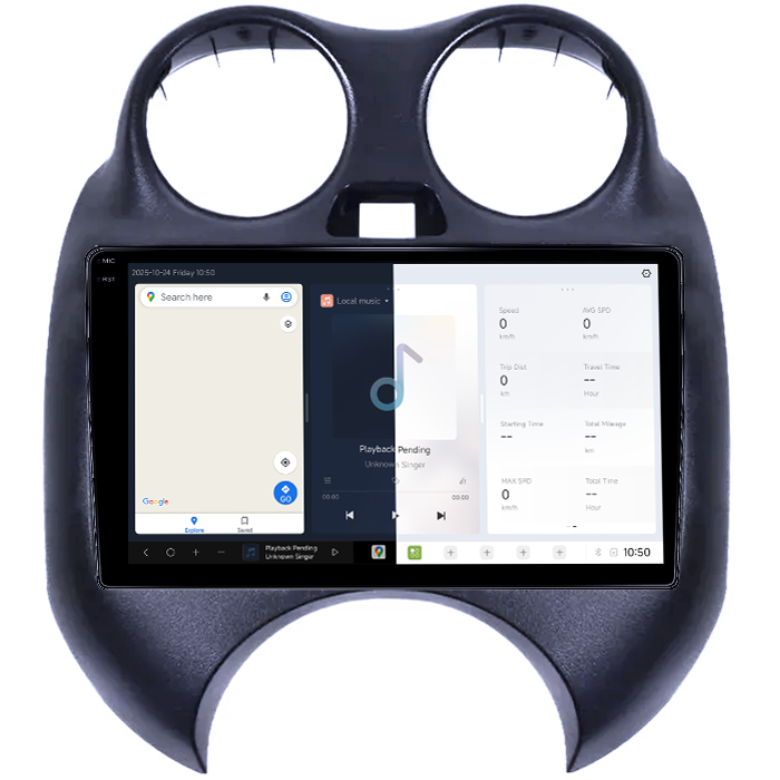 Navigatie dedicata Nissan March 2010-2013 & Micra 2010-2015, DUDU3, 4GB RAM 64GB ROM, Octacore, Platforma 8581, Android, Display QLED 9", DSP, Carplay&AndroidAuto [2]