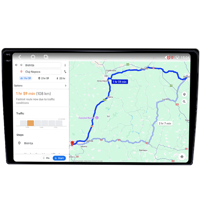 Navigatie dedicata Nissan Murano 2002-2006, 4GB RAM 32GB ROM, Octacore, Android 14, Display QLED 1K 9", DSP, Carplay&Android Auto, SIM 4G, Bluetooth, Ventilator Activ [4]