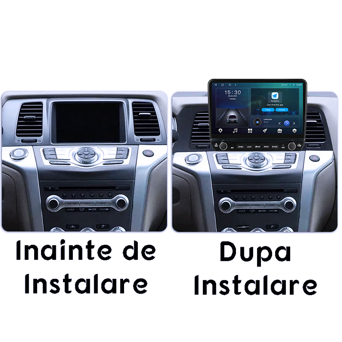 Navigatie dedicata Nissan Murano Z51 2008 - 2014 Tesla cu butoane rotative model 2024, 4GB RAM 64GB ROM, Procesor Quadcore, Android 14, Display QLED 10", DSP, Carplay&Android Auto [2]