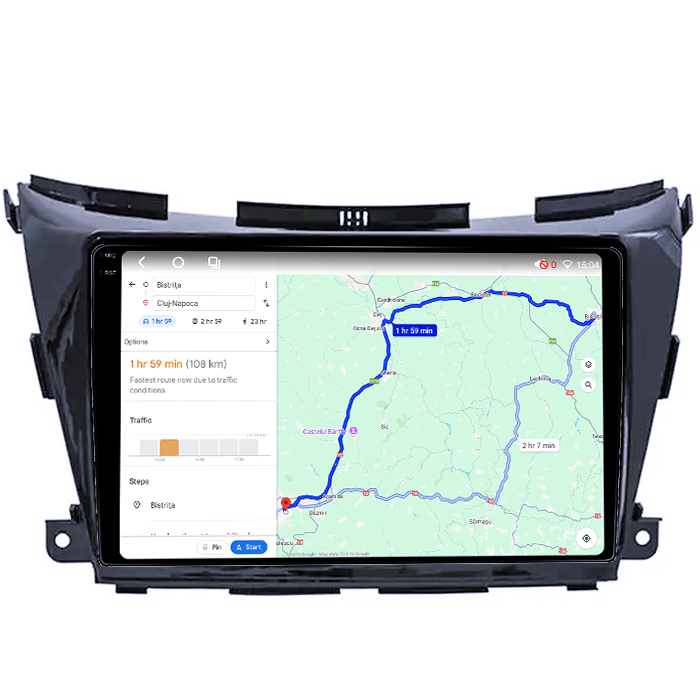 Navigatie dedicata Nissan Murano 2014-2020, 4GB RAM 64GB ROM, Octacore, Android 14, Display QLED 1K 10", Carplay&Android Auto, SIM 4G, Ventilator Activ [4]