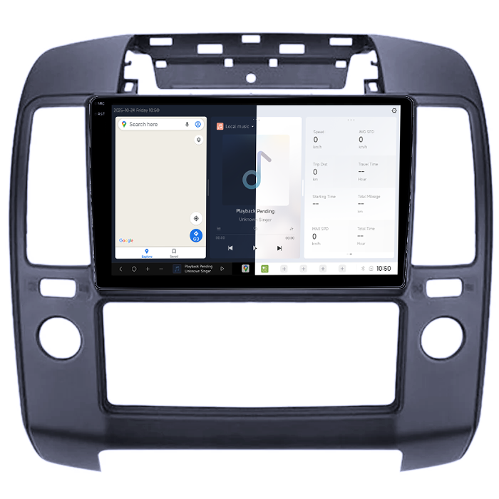 Navigatie dedicata Nissan Navara 2004-2014, DUDU3, 4GB RAM 64GB ROM, Octacore, Platforma 8581, Android, Display QLED 9", DSP, Carplay&AndroidAuto [2]