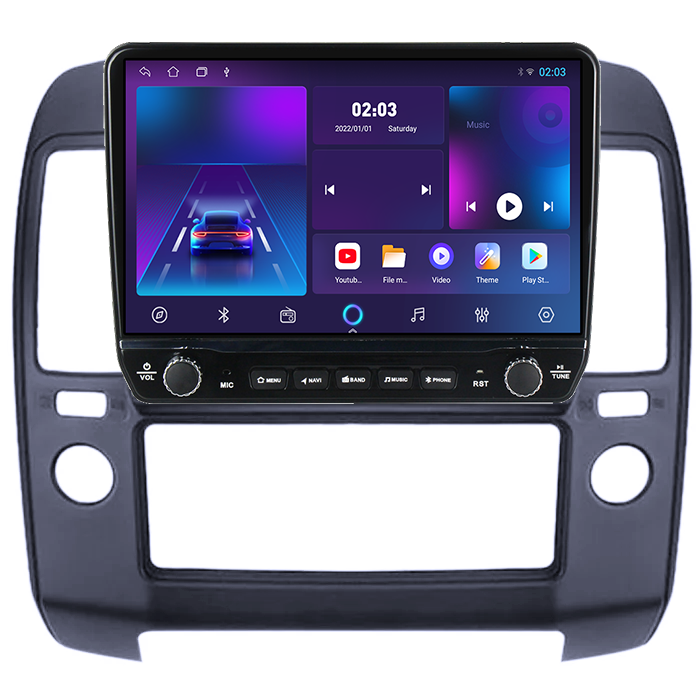 Navigatie dedicata Nissan Navara 2005-2010 Tesla cu butoane rotative model 2024, 4GB RAM 64GB ROM, Procesor Quadcore, Android 14, Display QLED 10", DSP, Carplay&Android Auto [6]