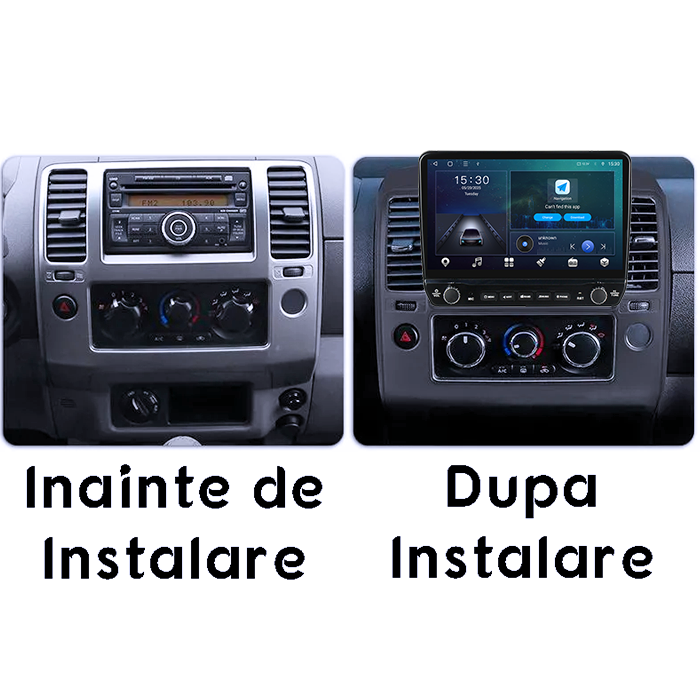 Navigatie dedicata Nissan Navara 2005-2010 Tesla cu butoane rotative model 2024, 4GB RAM 64GB ROM, Procesor Quadcore, Android 14, Display QLED 10", DSP, Carplay&Android Auto [3]
