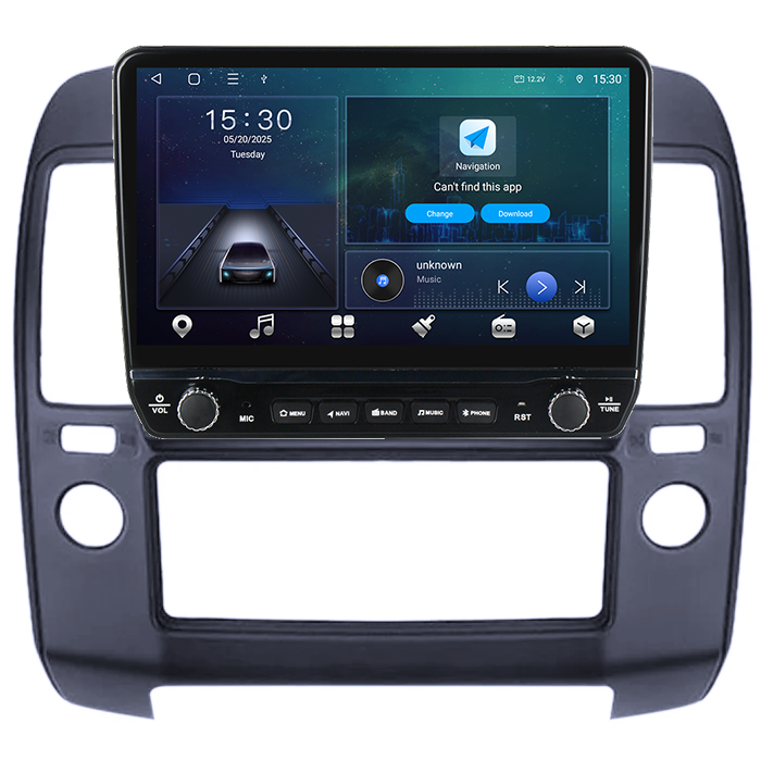 Navigatie dedicata Nissan Navara 2005-2010 Tesla cu butoane rotative model 2024, 4GB RAM 64GB ROM, Procesor Quadcore, Android 14, Display QLED 10", DSP, Carplay&Android Auto [7]