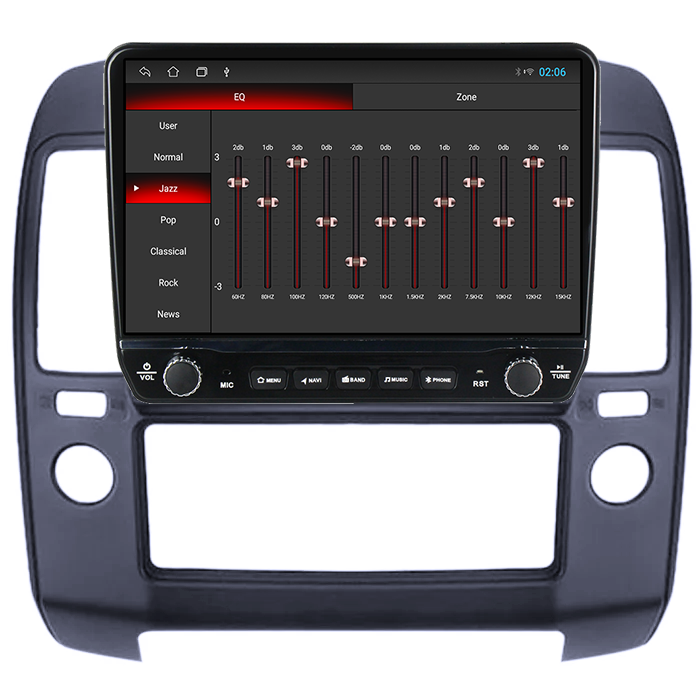 Navigatie dedicata Nissan Navara 2005-2010 Tesla cu butoane rotative model 2024, 4GB RAM 64GB ROM, Procesor Quadcore, Android 14, Display QLED 10", DSP, Carplay&Android Auto [2]