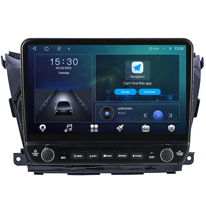 Navigatie dedicata Nissan Murano 2014-2020 Tesla cu butoane rotative model 2024, 4GB RAM 64GB ROM, Procesor Quadcore, Android 14, Display QLED 10", DSP, Carplay&Android Auto [7]