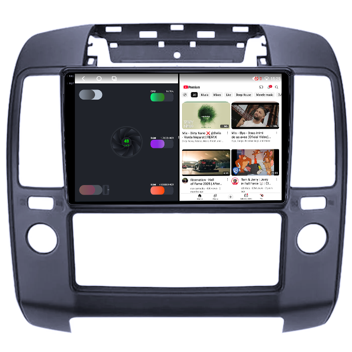 Navigatie dedicata ​Nissan Navara 2004-2010, 4GB RAM 64GB ROM, Octacore, Android 14, Display QLED 1K 9", Carplay&Android Auto, SIM 4G, Ventilator Activ [3]