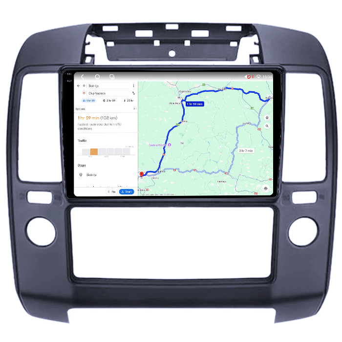 Navigatie dedicata ​Nissan Navara 2004-2010, 4GB RAM 64GB ROM, Octacore, Android 14, Display QLED 1K 9", Carplay&Android Auto, SIM 4G, Ventilator Activ [4]