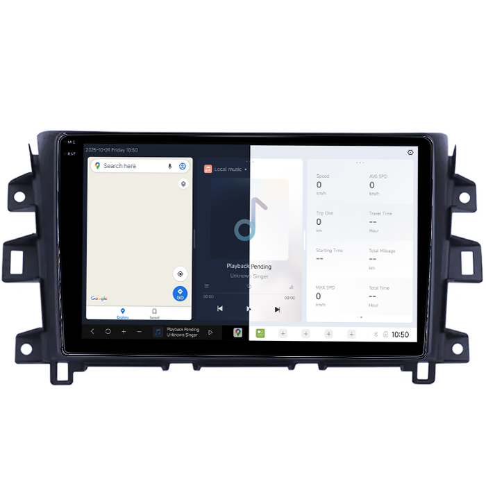 Navigatie dedicata Nissan Navara 2014-2016, DUDU3, 4GB RAM 64GB ROM, Octacore, Platforma 8581, Android, Display QLED 9", DSP, Carplay&AndroidAuto [2]