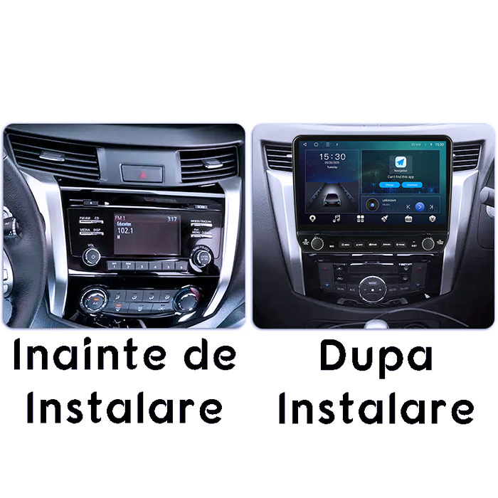 Navigatie dedicata Nissan Navara 2011-2016 Tesla cu butoane rotative model 2024, 4GB RAM 64GB ROM, Procesor Quadcore, Android 14, Display QLED 10", DSP, Carplay&Android Auto [4]