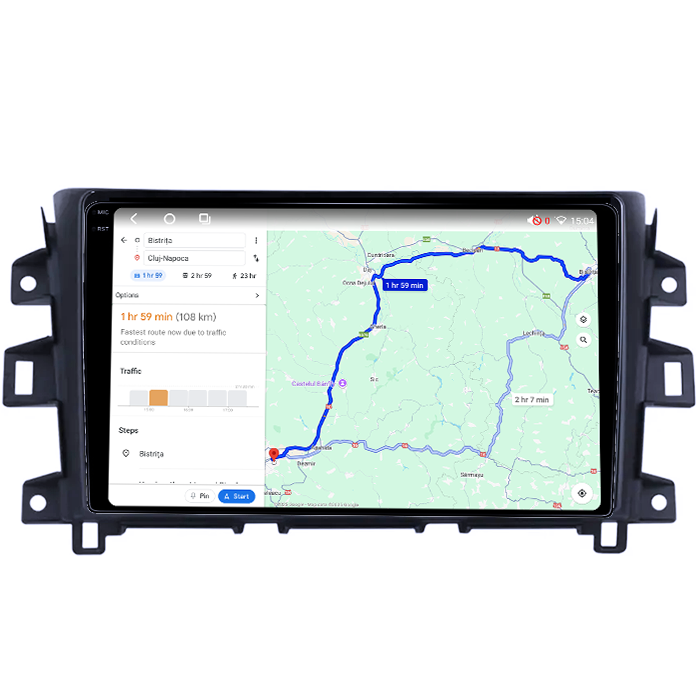 Navigatie dedicata Nissan Navara 2011-2016, 4GB RAM 64GB ROM, Octacore, Android 14, Display QLED 1K 9", Carplay&Android Auto, SIM 4G, Ventilator Activ [4]