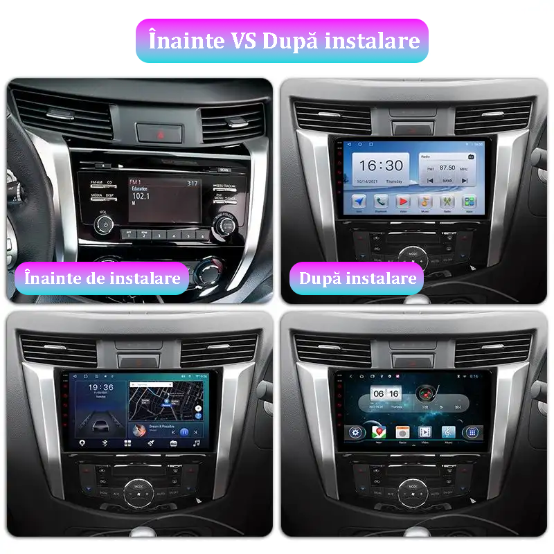 Navigatie dedicata Nissan Navara NP300 2011-2016, 4GB RAM 64GB ROM, Quad Core, Display 9" QLED 1K, Carplay, Android 14, Bluetooth, Magazin Play, Suport Camere AHD [4]