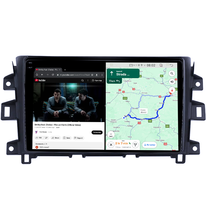 Navigatie dedicata Nissan Navara NP300 2011-2016, 4GB RAM 64GB ROM, Quad Core, Display 9" QLED 1K, Carplay, Android 14, Bluetooth, Magazin Play, Suport Camere AHD [6]
