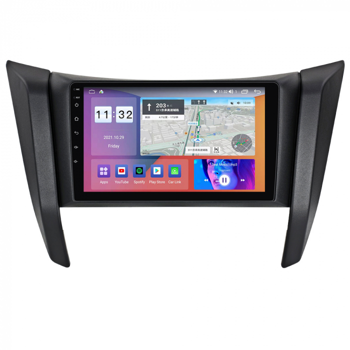 Navigatie dedicata Nissan Navara NP300 Frontier 2017, 4 GB RAM 32 ROM, Android 13, Display QLED, 9", DSP, Carplay, Android Auto, Internet, Youtube , Waze , WI-FI , USB , Bluetooth [2]