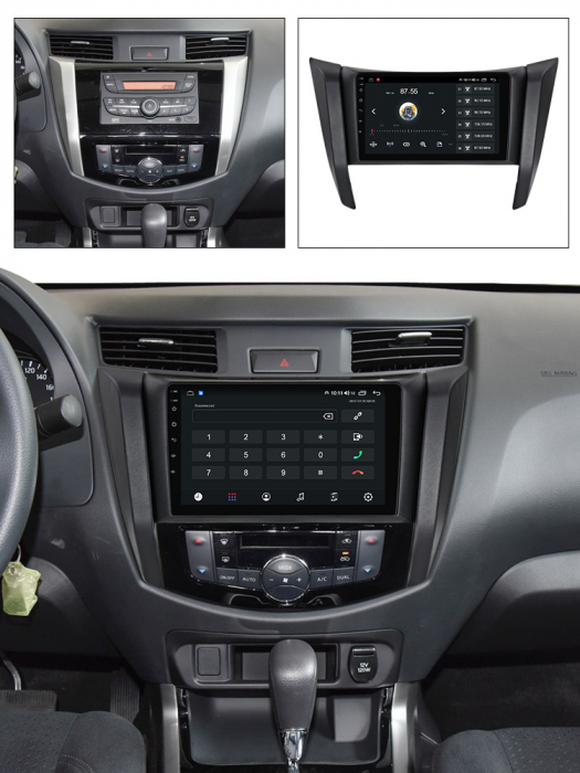 Navigatie dedicata Nissan Navara NP300 Frontier 2017, 4 GB RAM 32 ROM, Android 13, Display QLED, 9", DSP, Carplay, Android Auto, Internet, Youtube , Waze , WI-FI , USB , Bluetooth [8]