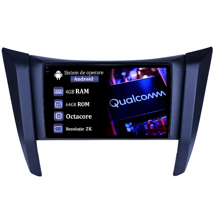 Navigatie dedicata Nissan Navara NP300 Frontier 2017, 4GB RAM 64GB ROM, Procesor Qualcomm Octacore, Android 14, Rezolutie 2K, Display QLED 9", DSP, Carplay&Android Auto, SIM 4G [1]