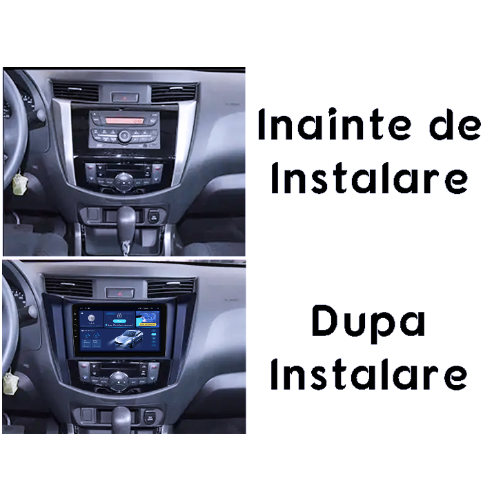 Navigatie dedicata Nissan Navara NP300 Frontier 2017, 4GB RAM 64GB ROM, Quad Core, Display 9" QLED 1K, Carplay, Android 14, Bluetooth, Magazin Play, Suport Camere AHD [5]