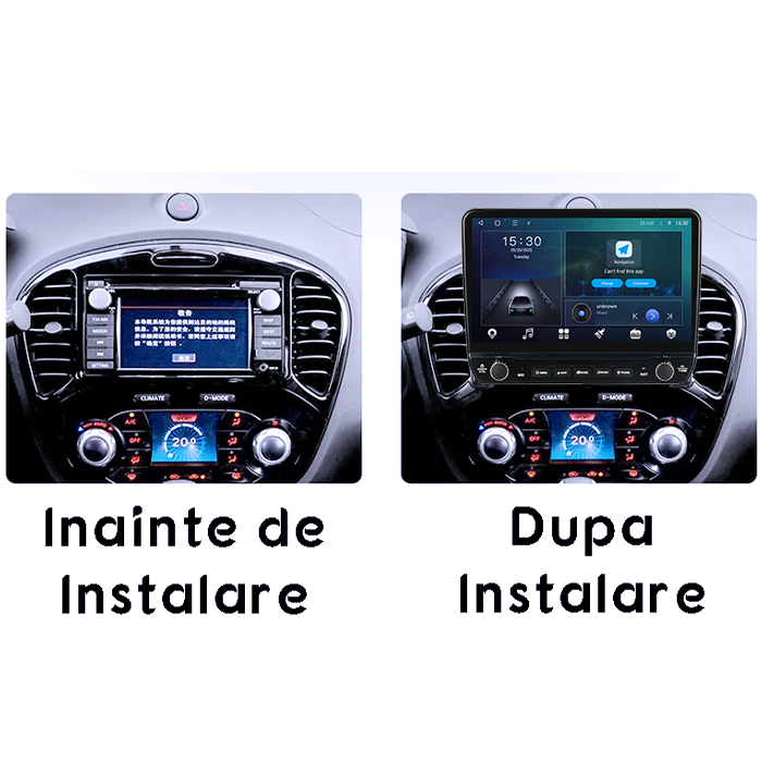 Navigatie dedicata Nissan Juke 2010-2014 Tesla cu butoane rotative model 2024, 4GB RAM 64GB ROM, Procesor Quadcore, Android 14, Display QLED 10", DSP, Carplay&Android Auto [5]