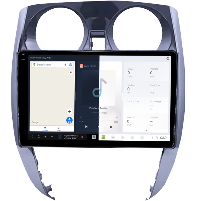 Navigatie dedicata Nissan Note 2012-2019, DUDU3, 4GB RAM 64GB ROM, Octacore, Platforma 8581, Android, Display QLED 9", DSP, Carplay&AndroidAuto [2]
