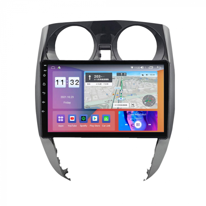 Navigatie dedicata Nissan Note 2012-2019, 4GB RAM 64GB ROM, Octacore, Android 13, Display QLED 9", DSP, Carplay, Android Auto, Internet, Youtube, Waze, WIFI, Bluetooth [2]