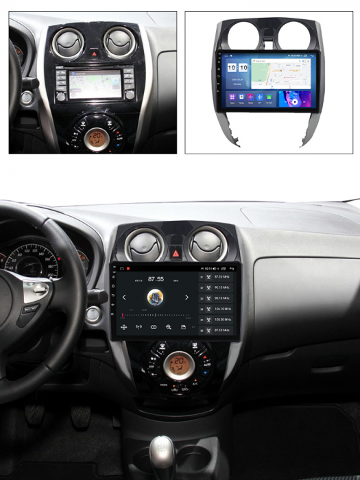 Navigatie dedicata Nissan Note 2012-2019, 4GB RAM 64GB ROM, Octacore, Android 13, Display QLED 9", DSP, Carplay, Android Auto, Internet, Youtube, Waze, WIFI, Bluetooth [6]