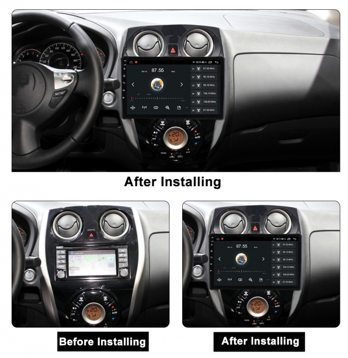 Navigatie dedicata Nissan Note 2012-2019, 4GB RAM 64GB ROM, Octacore, Android 13, Display QLED 9", DSP, Carplay, Android Auto, Internet, Youtube, Waze, WIFI, Bluetooth [7]