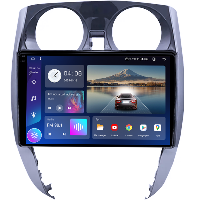 Navigatie dedicata Nissan Note 2012-2019, 8GB RAM 128GB ROM, Octacore, Platforma TS18, Android 14, Display QLED 9", Suporta camera 360", DSP, Carplay&Android Auto, SIM 4G, Ventilator Activ [2]