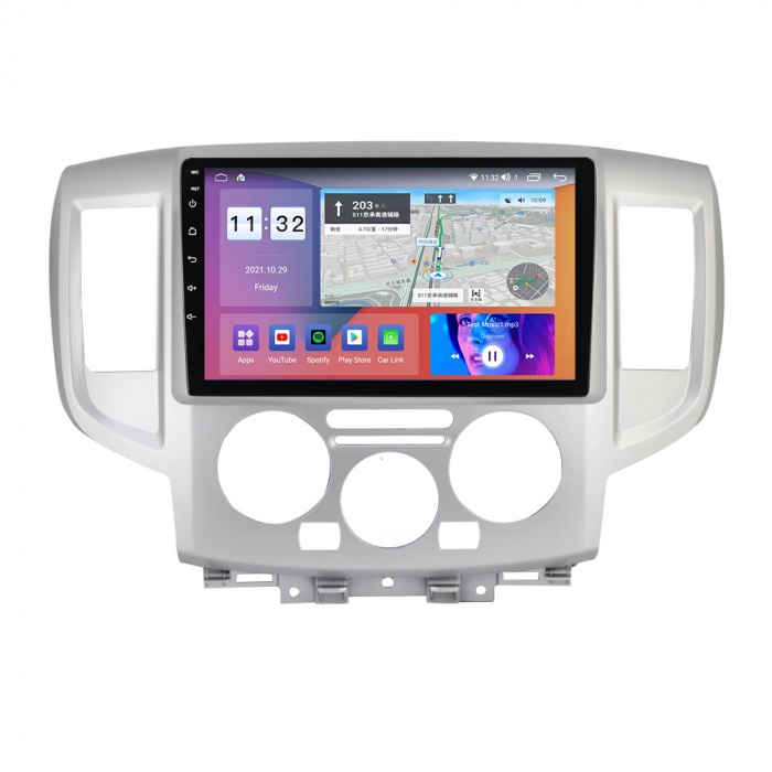 Navigatie dedicata Nissan NV200 2011-2018, 4 GB RAM 32 ROM, Android 13, Display QLED, 9", DSP, Carplay, Android Auto, Internet, Youtube , Waze , WI-FI , USB , Bluetooth [2]