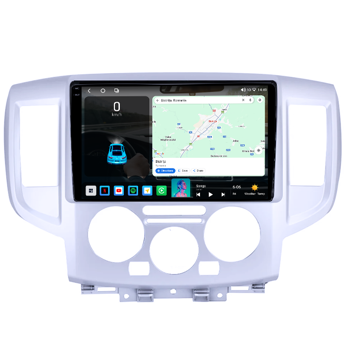 Navigatie dedicata Nissan NV200 2011-2018, 4GB RAM 64GB ROM, Octacore, Android 14, Display QLED 1K 9", Carplay&Android Auto, SIM 4G, Ventilator Activ [2]