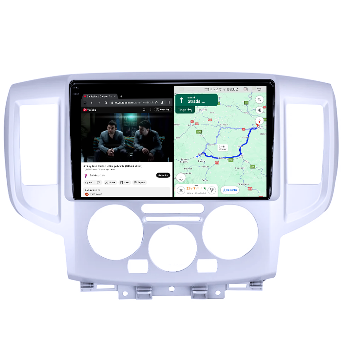 Navigatie dedicata Nissan NV200 2011-2018, 4GB RAM 64GB ROM, Quad Core, Display 9" QLED 1K, Carplay, Android 14, Bluetooth, Magazin Play, Suport Camere AHD [4]