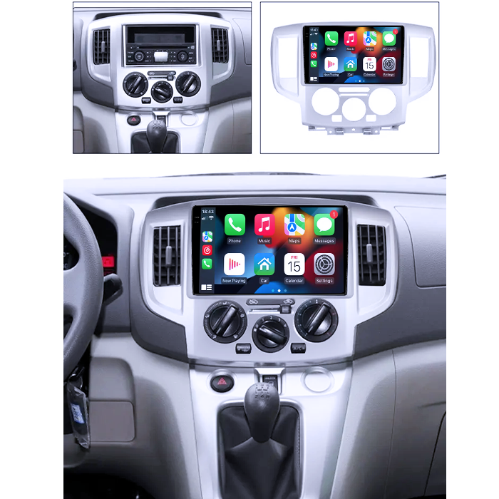 Navigatie dedicata Nissan NV200 2011-2018, 8GB RAM 128GB ROM, Octacore, Platforma TS18, Android 14, Display QLED 9", Suporta camera 360", DSP, Carplay&Android Auto, SIM 4G, Ventilator Activ [6]