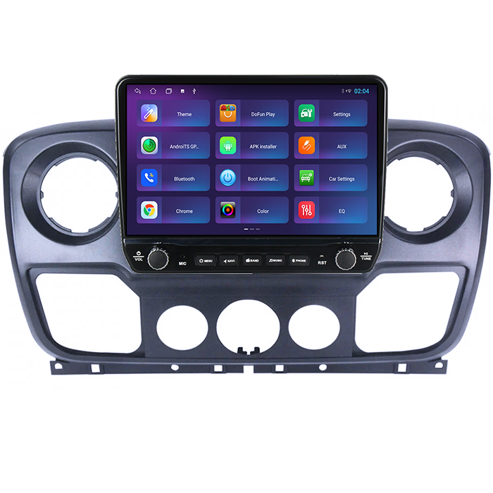 Navigatie dedicata Nissan NV400 2010-2020 Tesla cu butoane rotative model 2024, 4GB RAM 64GB ROM, Procesor Quadcore, Android 14, Display QLED 10", DSP, Carplay&Android Auto [5]