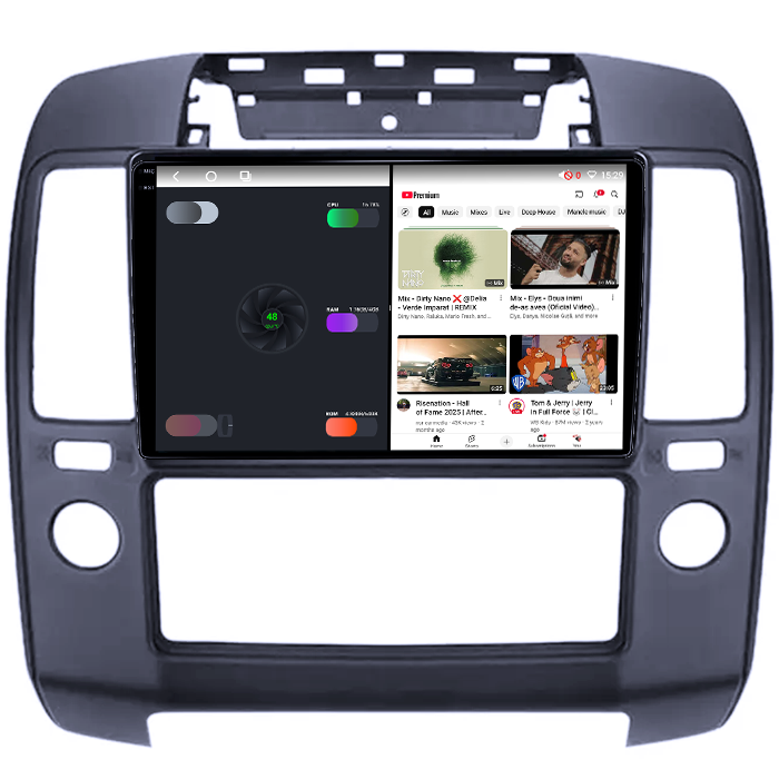 Navigatie dedicata Nissan Pathfinder 2004-2012, 4GB RAM 64GB ROM, Octacore, Android 14, Display QLED 1K 9", Carplay&Android Auto, SIM 4G, Ventilator Activ [3]
