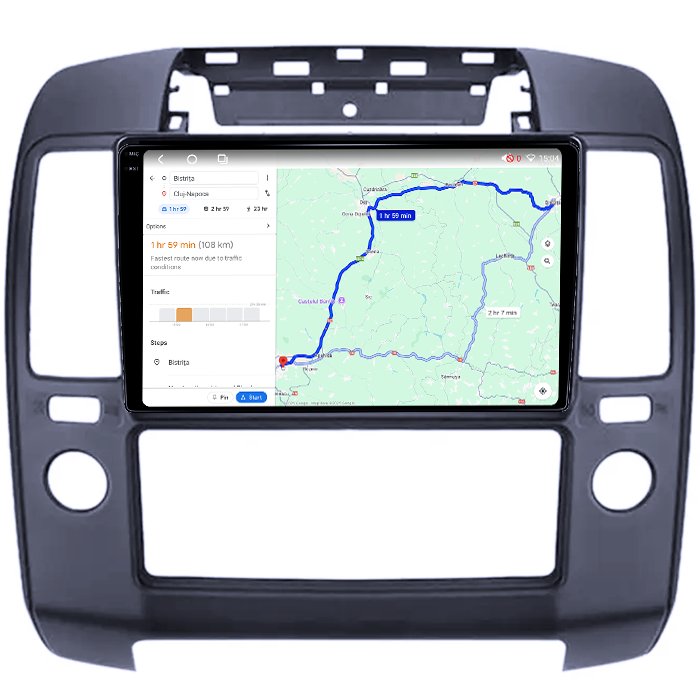 Navigatie dedicata Nissan Pathfinder 2004-2012, 4GB RAM 64GB ROM, Octacore, Android 14, Display QLED 1K 9", Carplay&Android Auto, SIM 4G, Ventilator Activ [4]