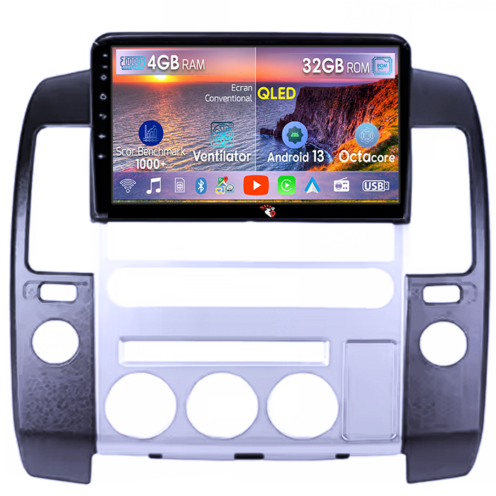 Navigatie dedicata Nissan Pathfinder P51, 4 GB RAM 32 ROM, Android 13, Display QLED, 9", DSP, Carplay, Android Auto, SIM 4G, Bluetooth [1]