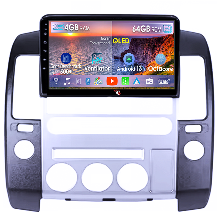 Navigatie dedicata Nissan Pathfinder P51, 4GB RAM 64GB ROM, Octacore, Android 13, Display QLED 9", DSP, Carplay, Android Auto, SIM 4G [1]