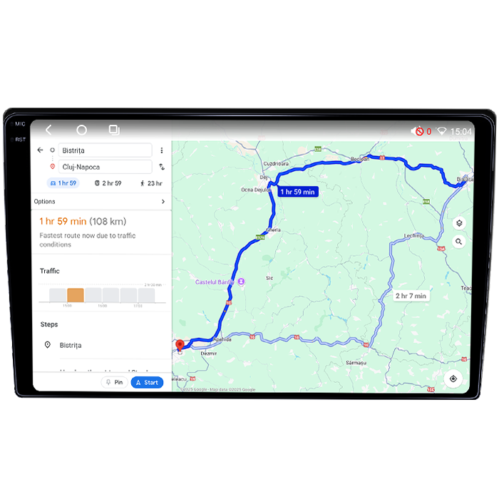 Navigatie dedicata Nissan Pathfinder R50 1995-2005, 4GB RAM 32GB ROM, Octacore, Android 14, Display QLED 1K 9", DSP, Carplay&Android Auto, SIM 4G, Bluetooth, Ventilator Activ [4]