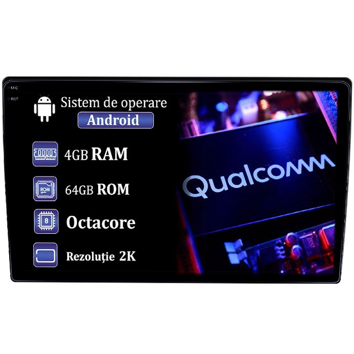 Navigatie dedicata Nissan Pathfinder R50 1995-2005,4GB RAM 64GB ROM, Procesor Qualcomm Octacore, Android 14, Rezolutie 2K, Display QLED 9", DSP, Carplay&Android Auto, SIM 4G [1]