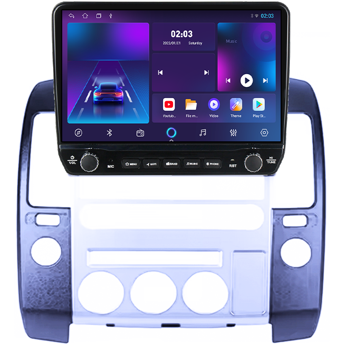 Navigatie dedicata Nissan Pathfinder R51 Tesla cu butoane rotative model 2024, 4GB RAM 64GB ROM, Procesor Quadcore, Android 14, Display QLED 10", DSP, Carplay&Android Auto [6]