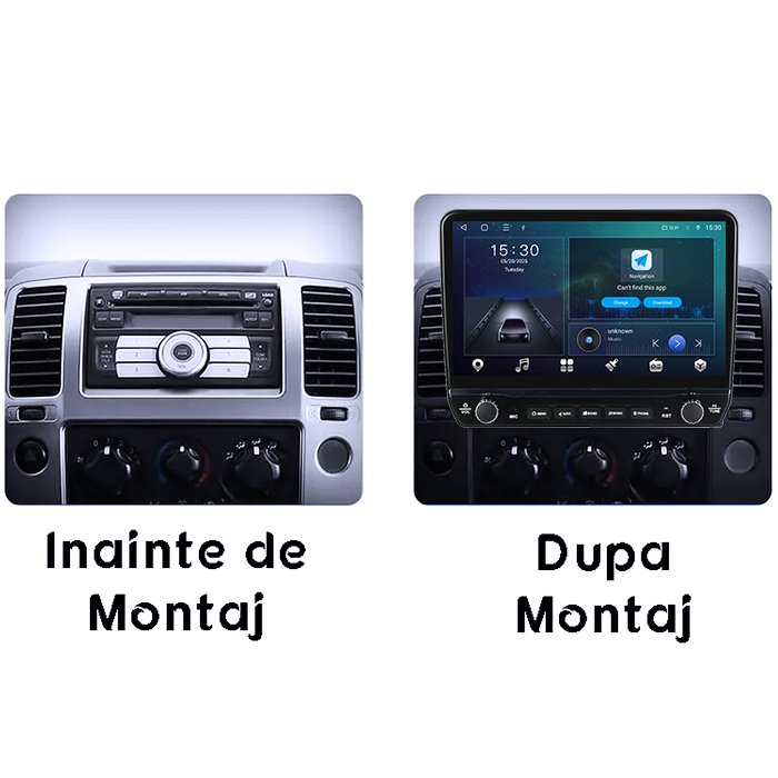 Navigatie dedicata Nissan Pathfinder 2004-2012 Tesla cu butoane rotative model 2024, 4GB RAM 64GB ROM, Procesor Quadcore, Android 14, Display QLED 10", DSP, Carplay&Android Auto [2]